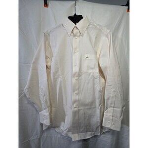 Stafford Essentials The Oxford Dress Shirt Men 15 32-33 Classic Fit White NWoT